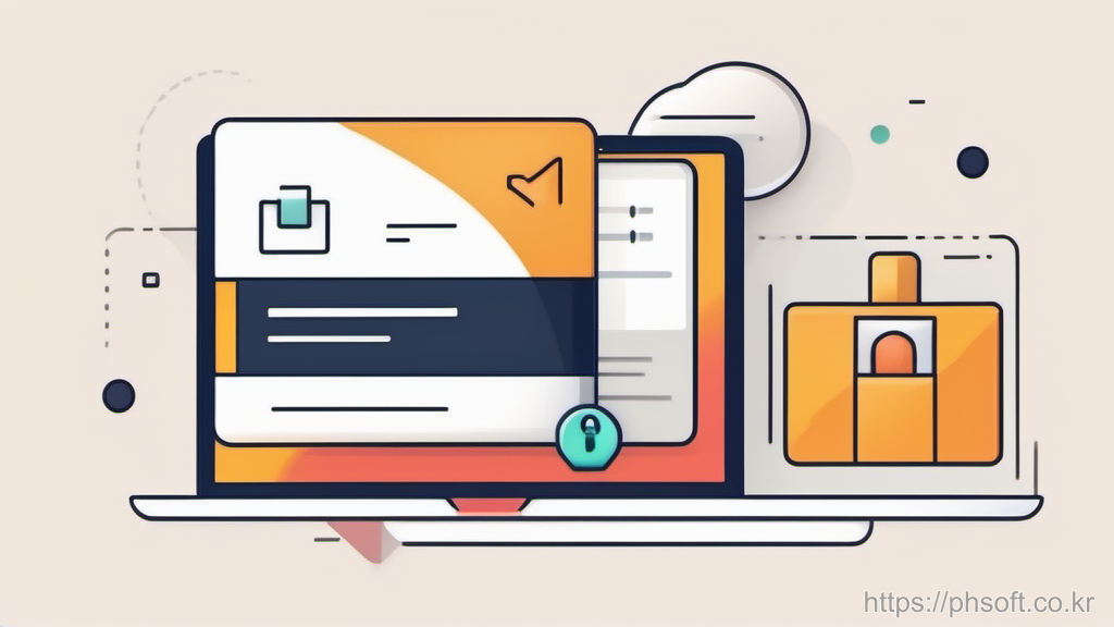 릴리즈 서명과 권한 체크를 상징하는 봉투와 체크마크