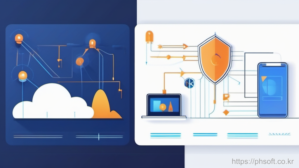 Android 릴리즈 설정 분기와 네트워크 정책 다이어그램