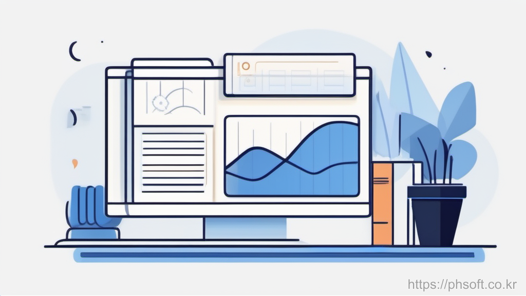 폴더와 로그 파일을 확대해 보는 아이콘