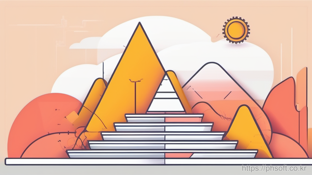 gradle 빌드 단계와 의존성 충돌을 상징하는 파이프라인