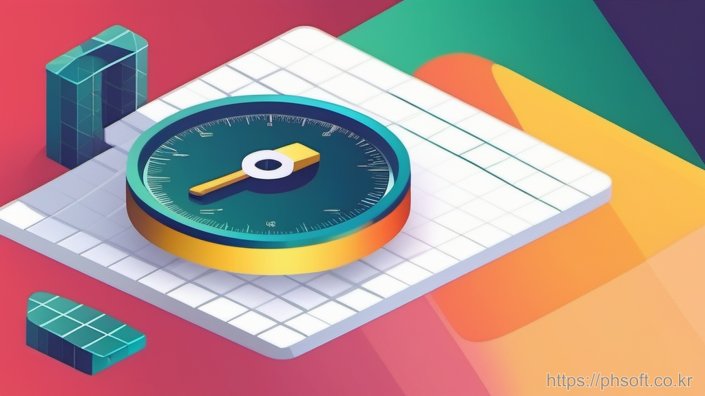 인덱스 점검과 성능 튜닝을 상징하는 일러스트