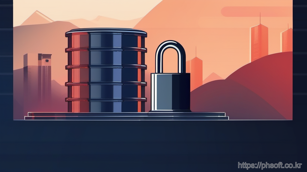 Chained padlock around database symbolizing lock contention