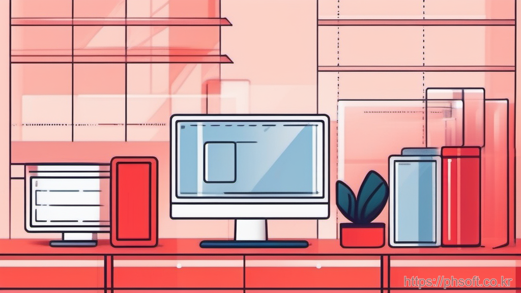 권한 거부로 잠긴 폴더와 서버 배경 일러스트