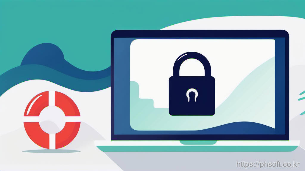 SFTP 안전 복구와 롤백을 상징하는 자물쇠와 폴더