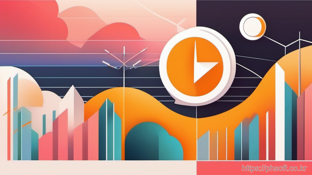 LCP 이미지 우선순위 최적화를 상징하는 타이밍 링 도식