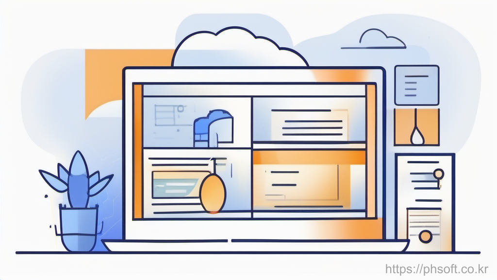 사이트맵과 URL 노드를 표현한 체크리스트 그림